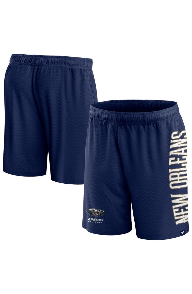FANATICS Men's Fanatics Branded Navy New Orleans Pelicans Post Up Mesh Shorts, Alternate, color, Navy