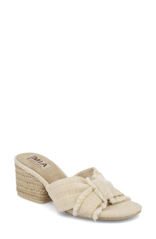 Mia Isandra Block Heel Sandal In Natural
