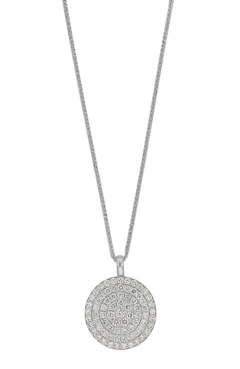 Diamond Disc Pendant Necklace (Nordstrom Exclusive)