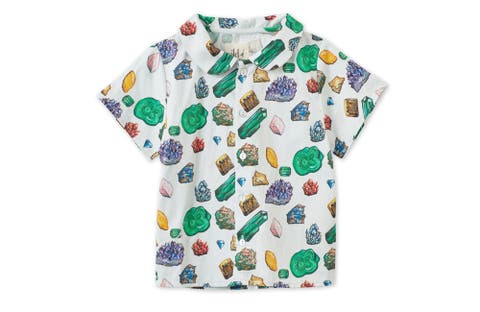 Vild Lab No.12 - Earth Rocks!, Organic Cotton Woven Collared Shirt