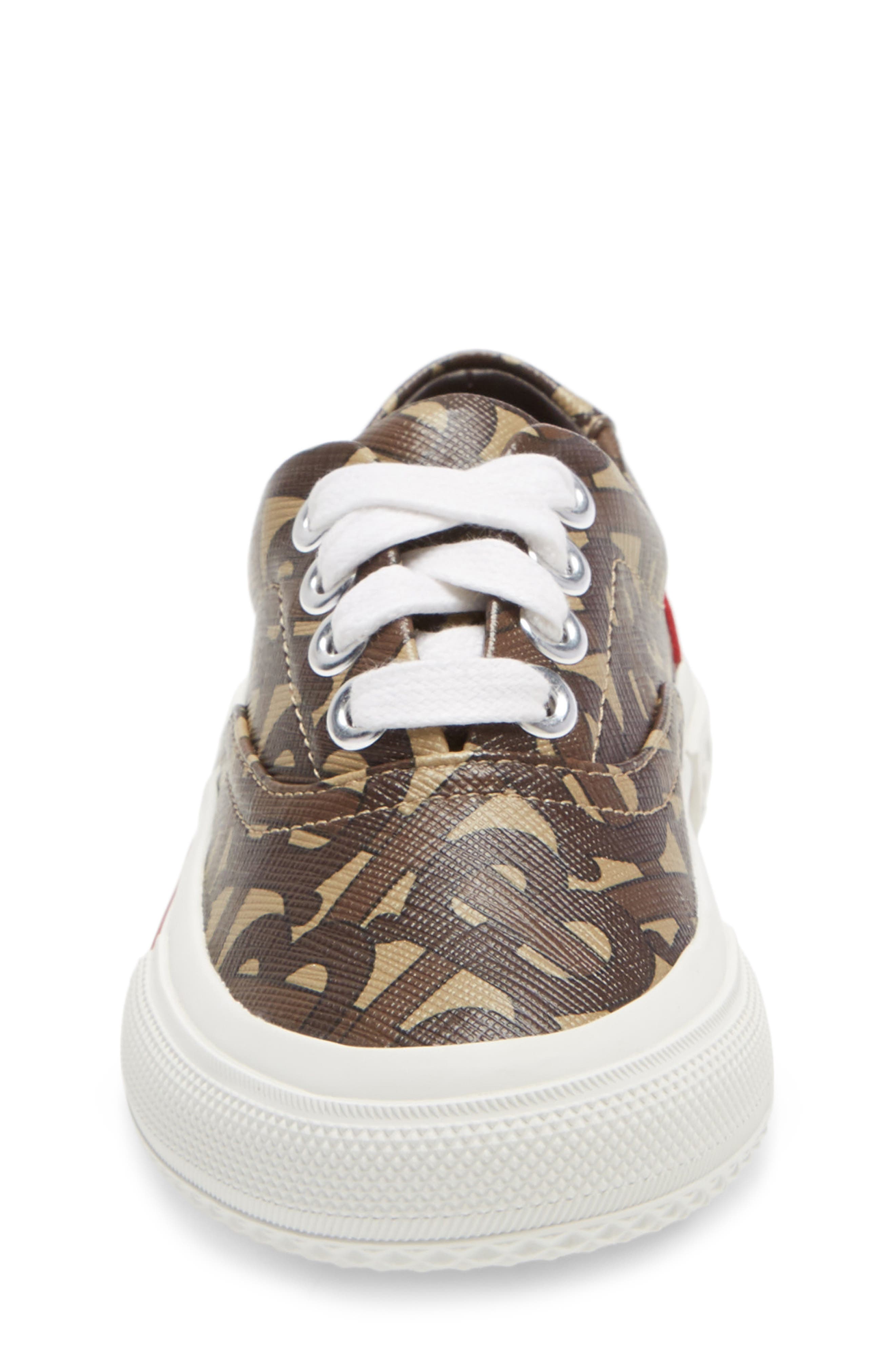 Burberry Monogram E-Canvas Sneaker, Alternate, color, 