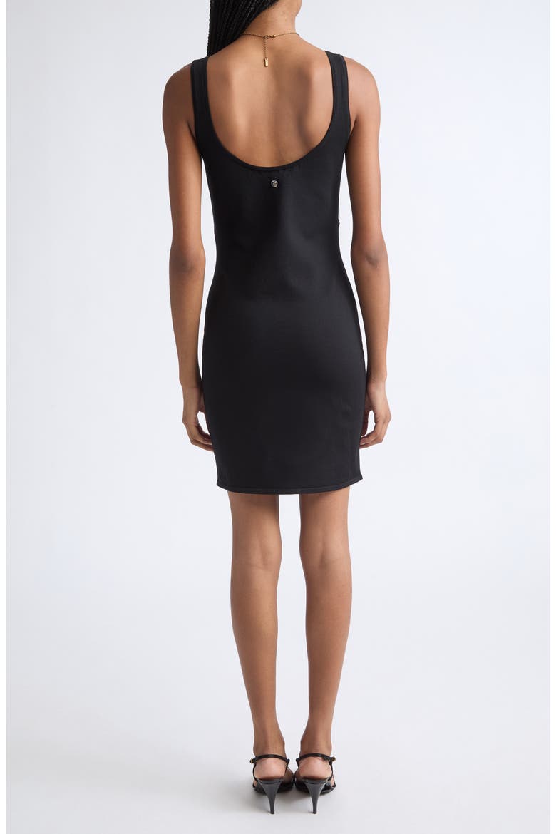Stretch Wool Blend Knit Minidress, Alternate, color, BLACK