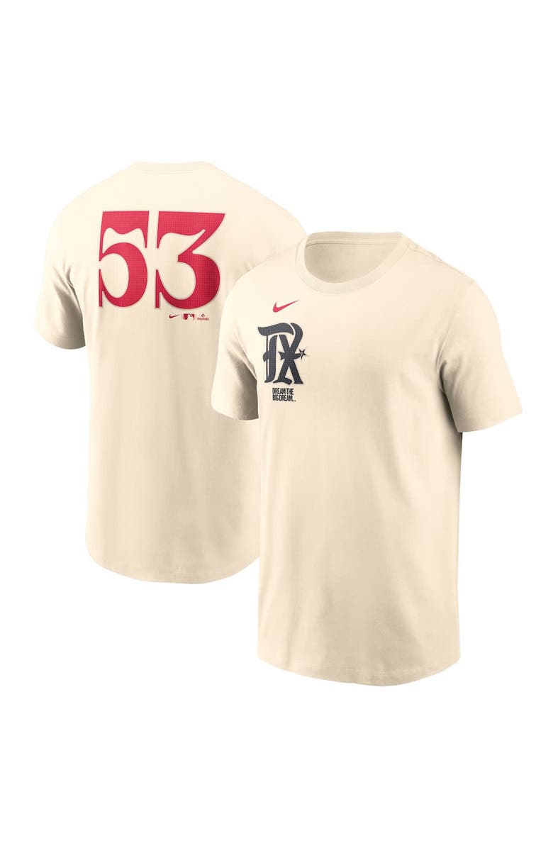 Nike Men's Nike Adolis García Natural Texas Rangers City Connect Fuse Name & Number T-Shirt, Alternate, color, Natural