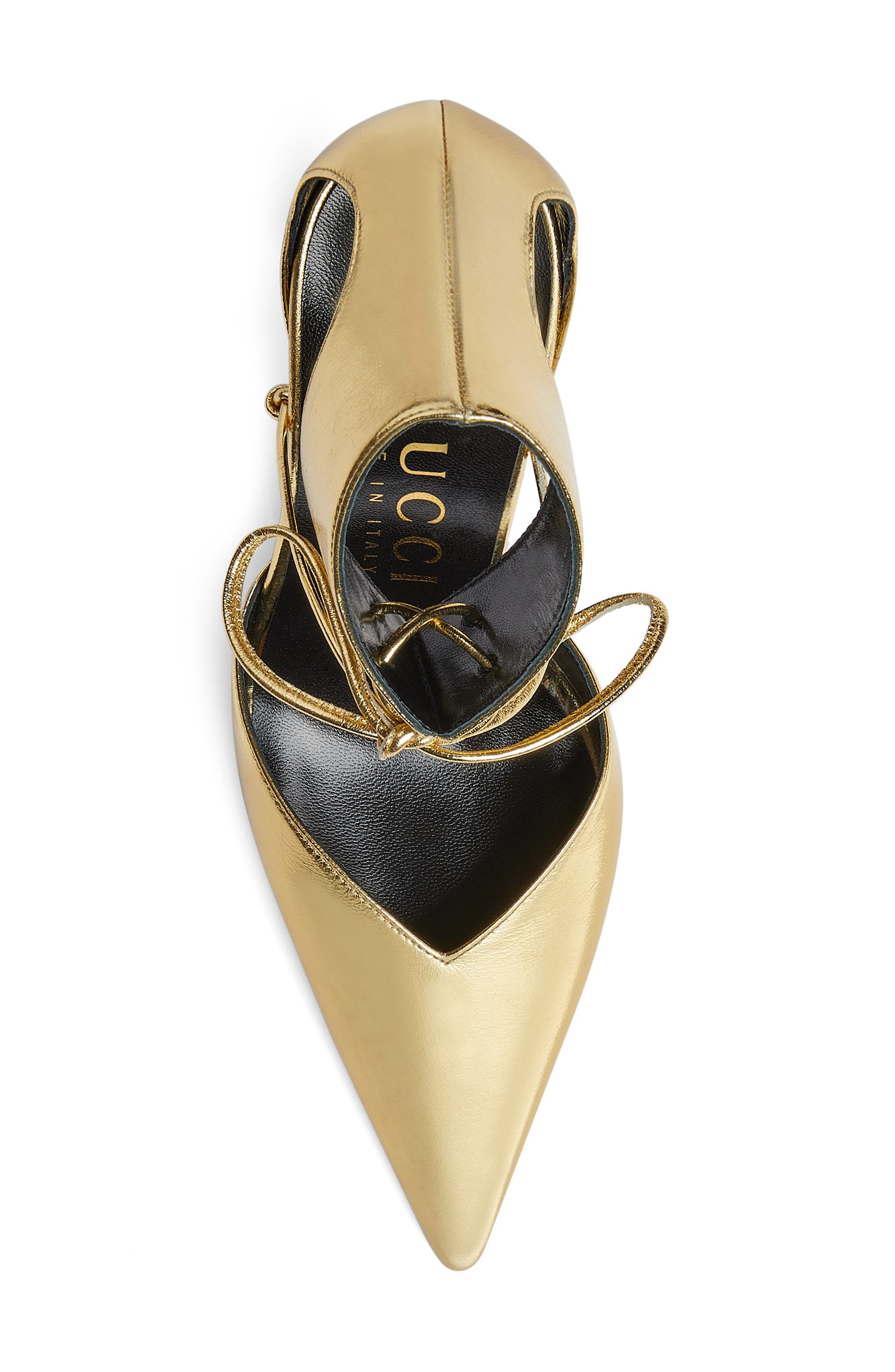 Priscilla Ankle Cuff Pump, Alternate, color, KING GOLD