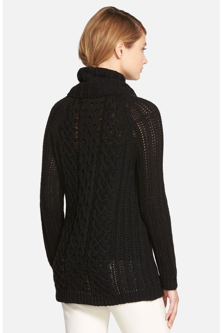 'Sleepy Hollow' Turtleneck Sweater, Alternate, color, BLACK