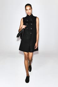 COS Double-Faced Wool-Blend Mini Dress