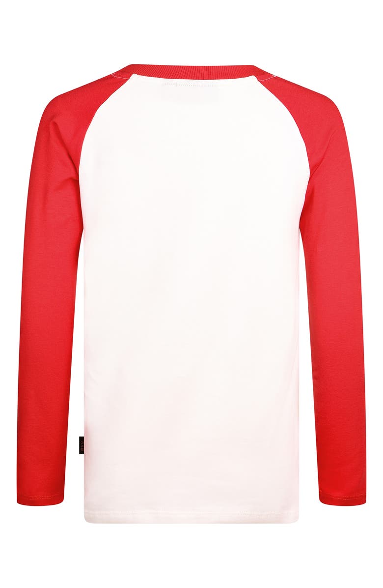 Rock Your Kid Kids' Colorblock Metallic Long Sleeve Cotton Graphic T-Shirt, Alternate, color, Snow Cone