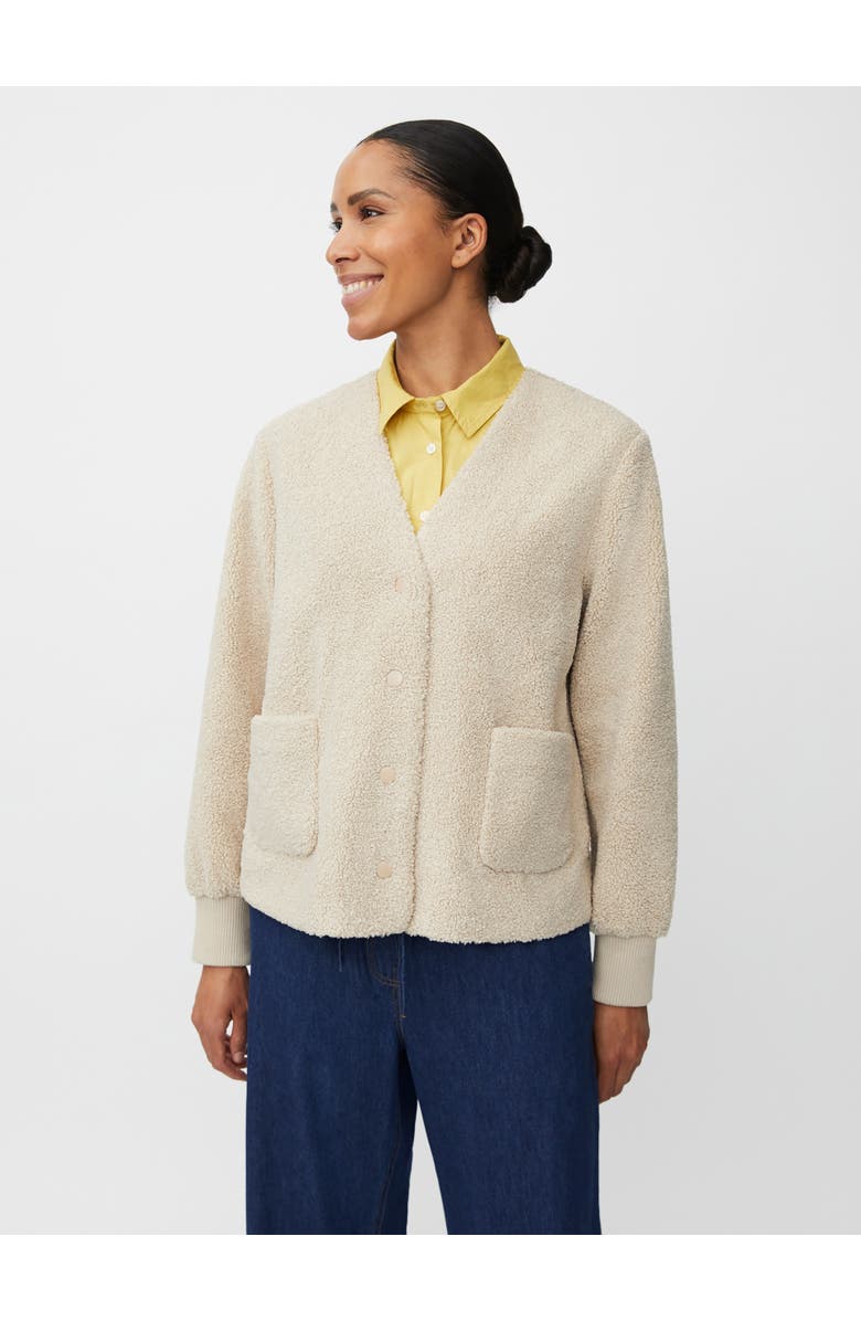 Masai Copenhagen MaJunte V-Neck Long Sleeve Jacket, Main, color, Fog