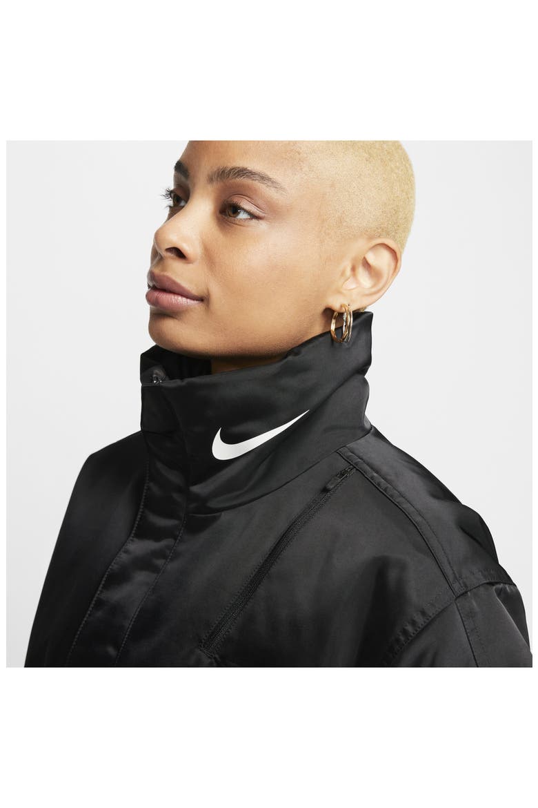 Sportswear Longline Parka, Alternate, color, BLACK/ PHOTON DUST