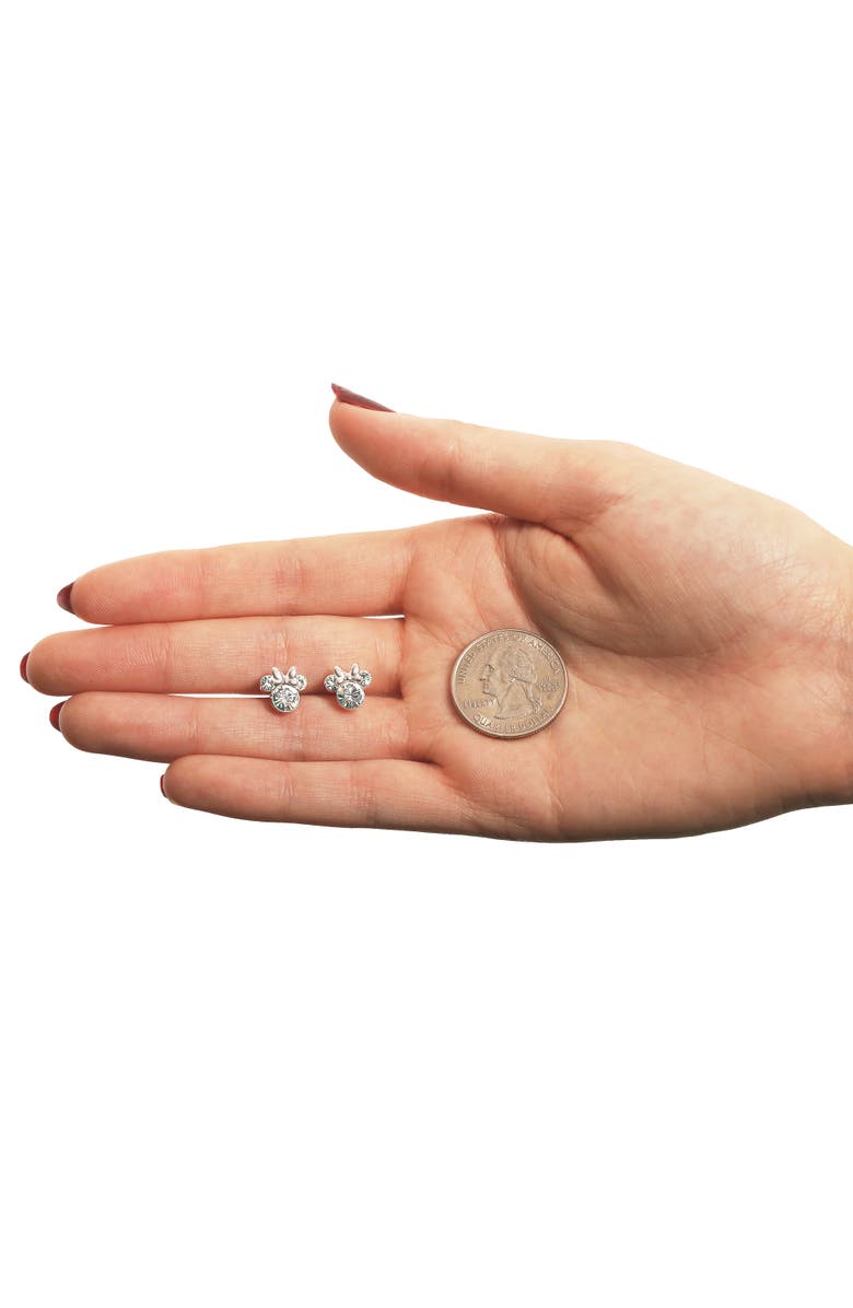 Disney Birthstone Stud Earrings, Alternate, color, April - Clear Crystal