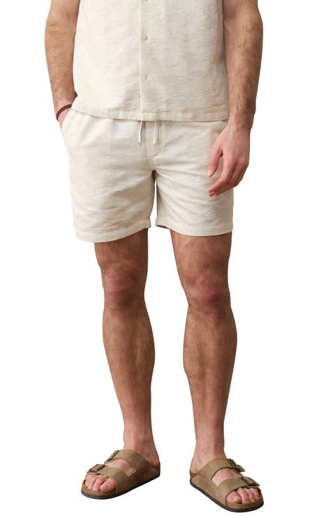 6-Inch Saturday Cotton & Linen Blend Beach Shorts