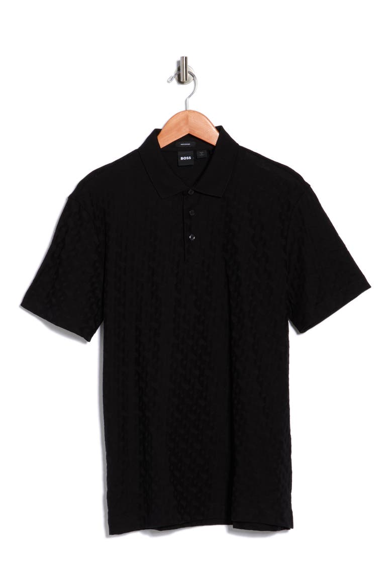 Pack Cotton Knit Polo, Alternate, color, BLACK