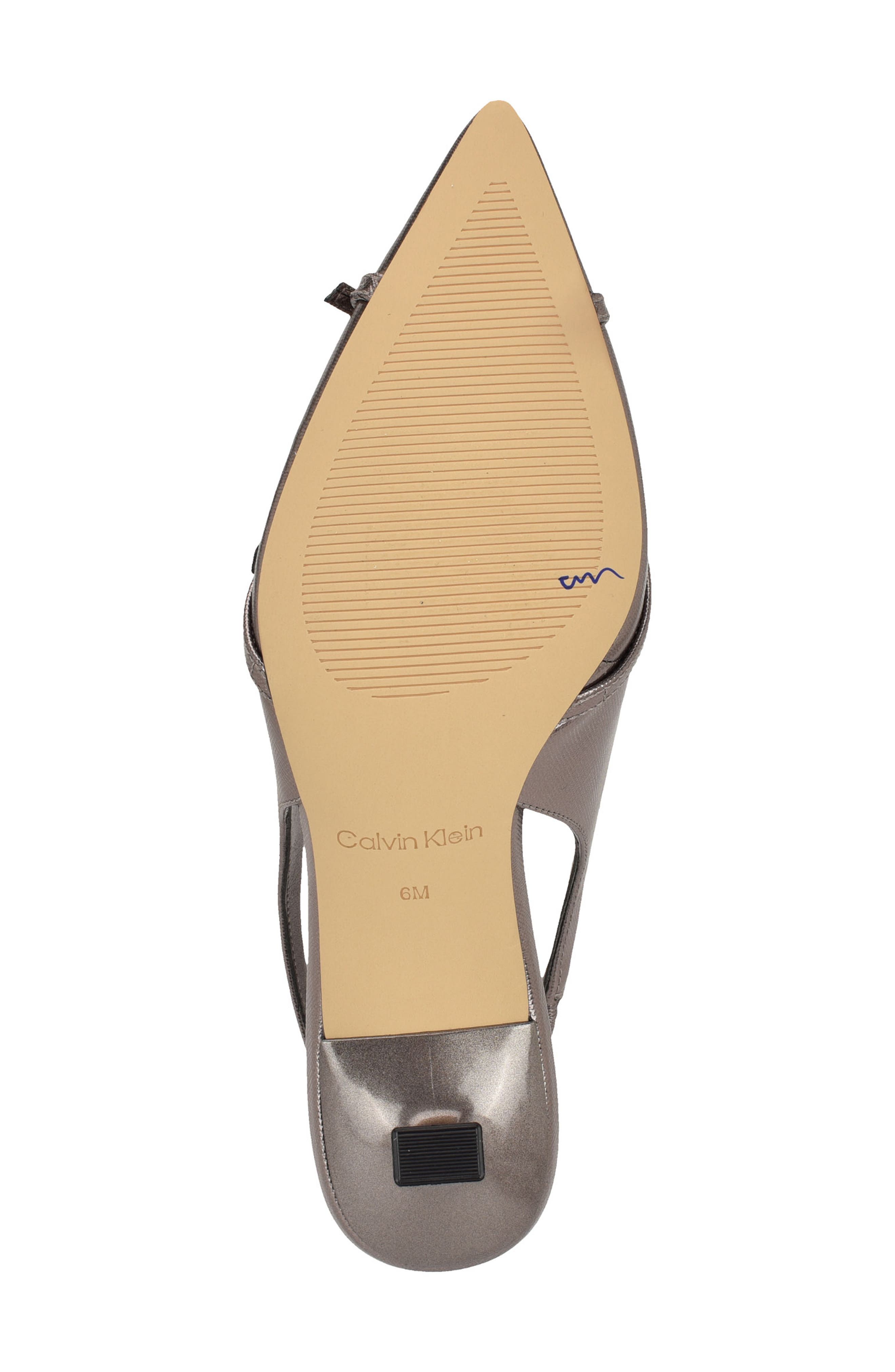 Tulissa 2 Pointed Toe Slingback Pump, Alternate, color, PEWTER