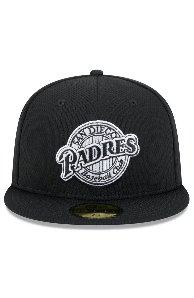 New Era Men's New Era Black San Diego Padres 2025 MLB Clubhouse 59FIFTY Fitted Hat, Alternate, color, 