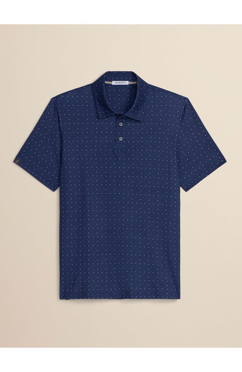 ASHWORTH GOLF Triangle Polo, Main, color, Driver Navy