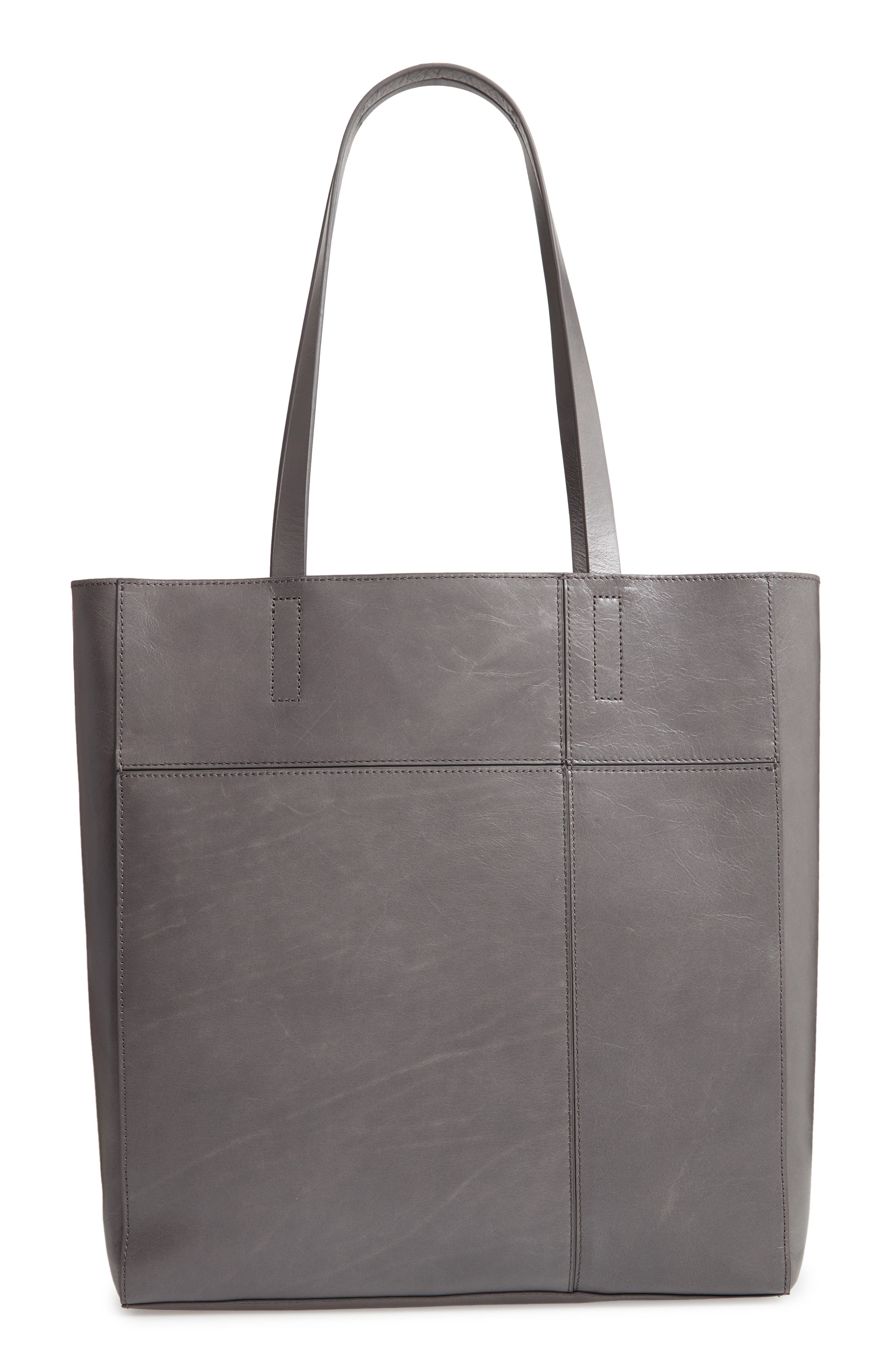 Treasure & Bond Andi Leather Tote, Main, color, 