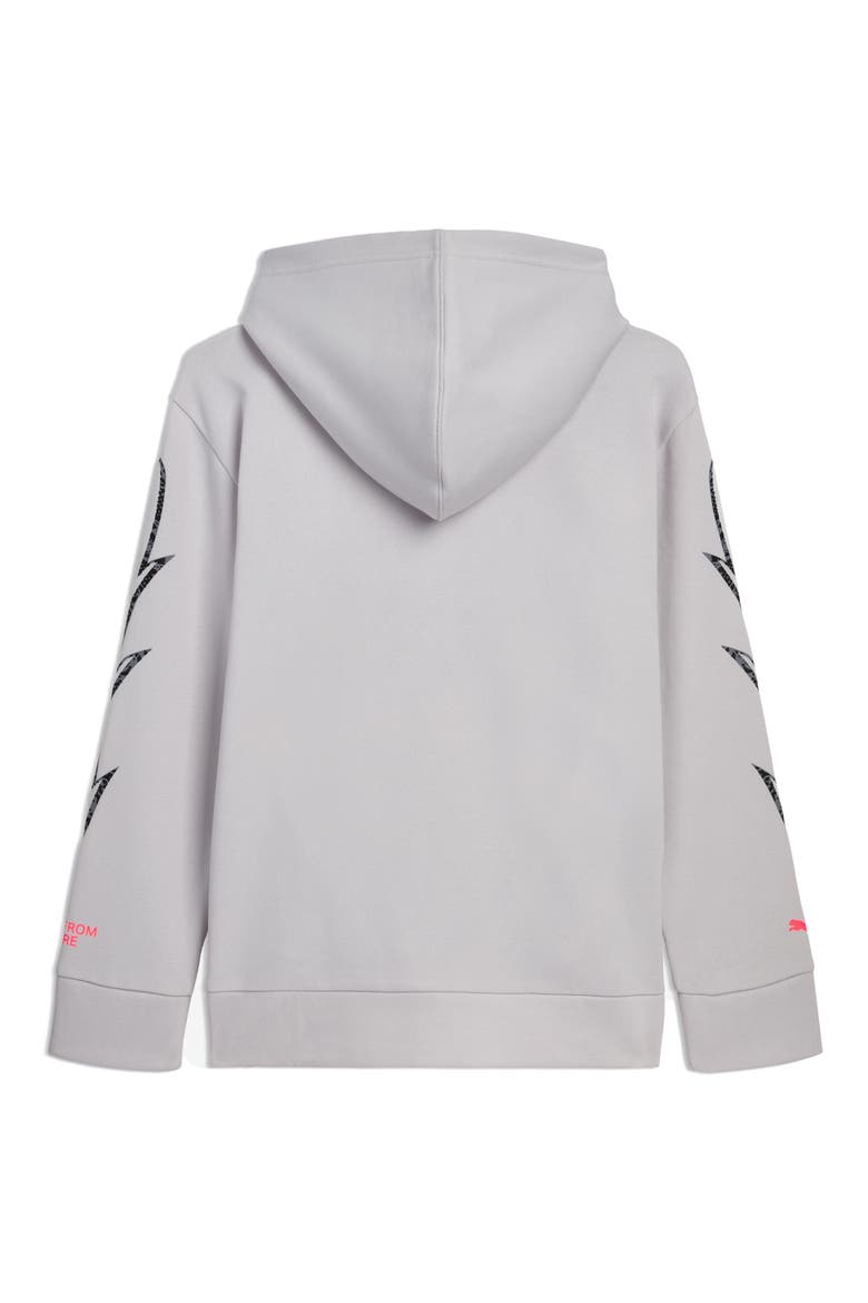 Kids' LeMelo x Shine Graphic Hoodie, Alternate, color, GREY/ WHITE