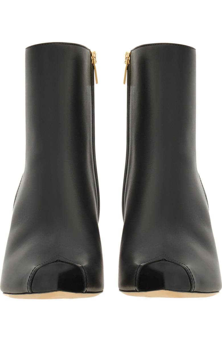 FERRAGAMO Eagle 70 Pointed Toe Leather Bootie, Alternate, color,