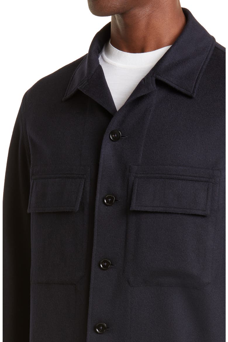 Oasi Cashmere Overshirt, Alternate, color, NAVY