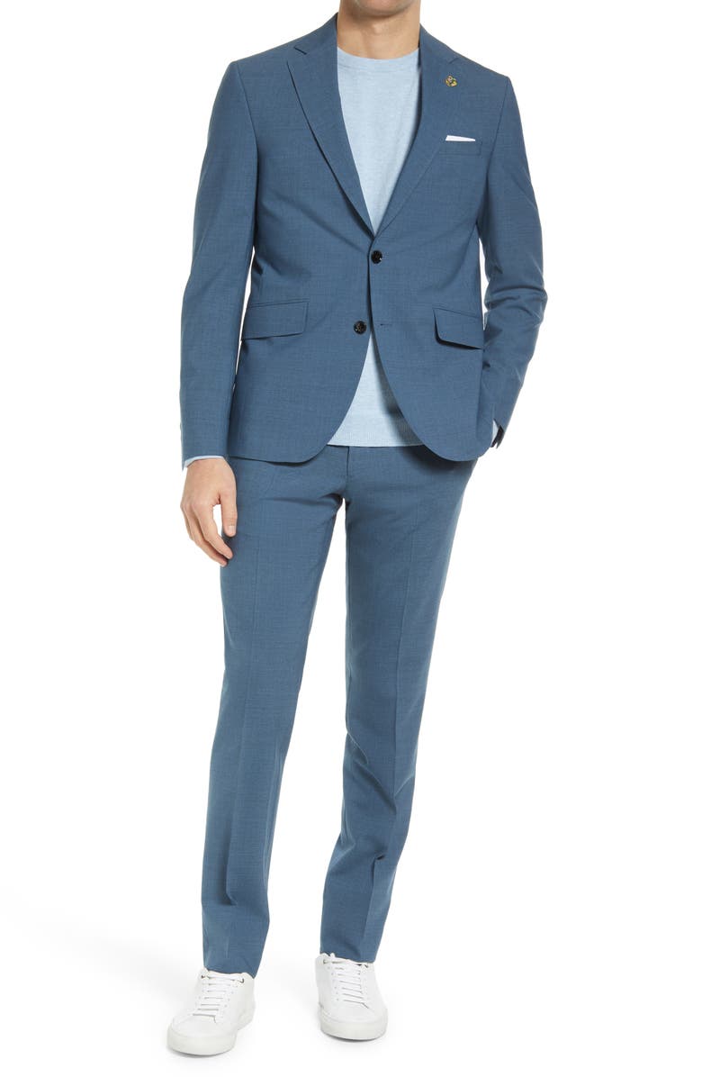 Ted Baker London Ron Extra Slim Fit Wool Suit, Main, color, 