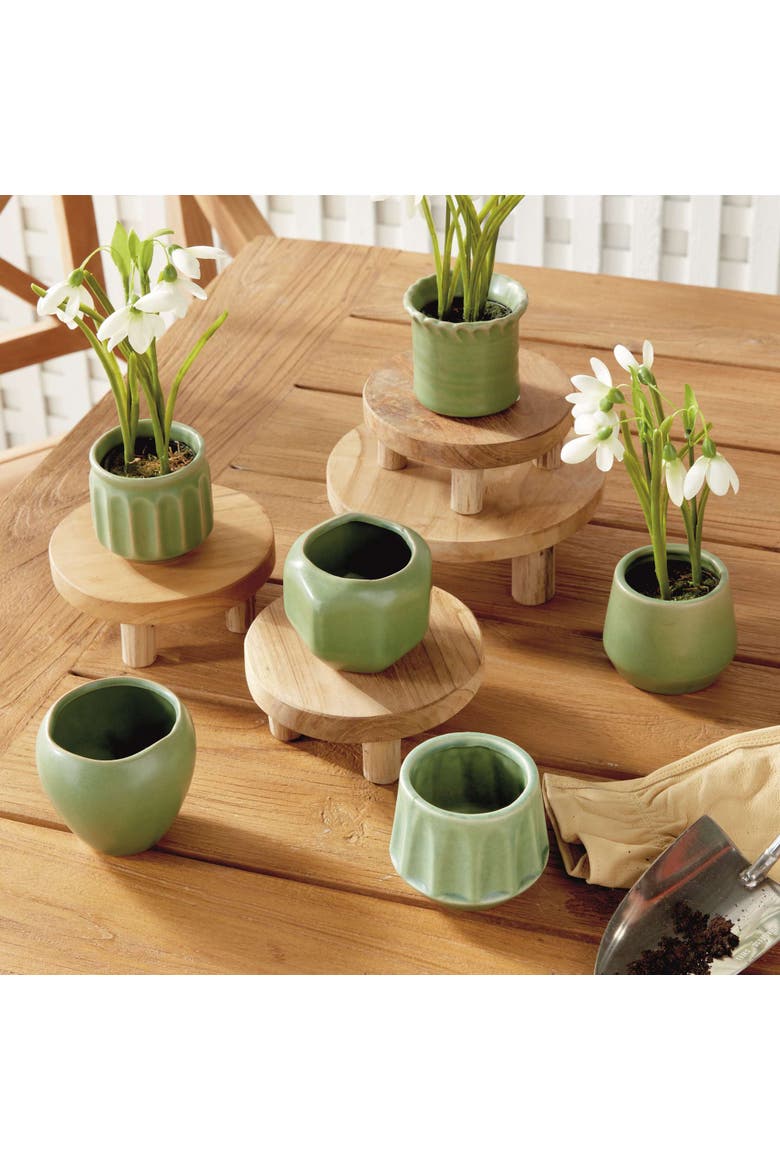 DEZIE MINI POTS Set of 6, Alternate, color, Green