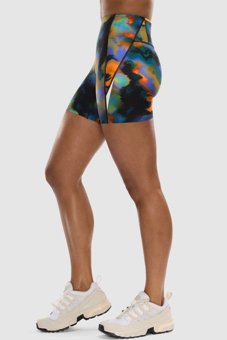 Printed PaceForm 5" Airated Run Short, Alternate, color, Heatmap Print