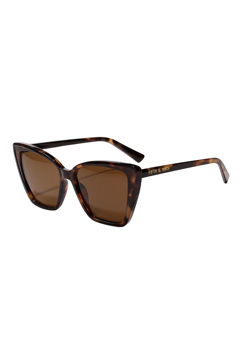 Moscow 53mm Cat Eye Sunglasses, Main, color, BROWN/ BROWN