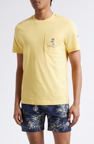 Moncler Logo Patch Embroidered Cotton Pocket T-Shirt