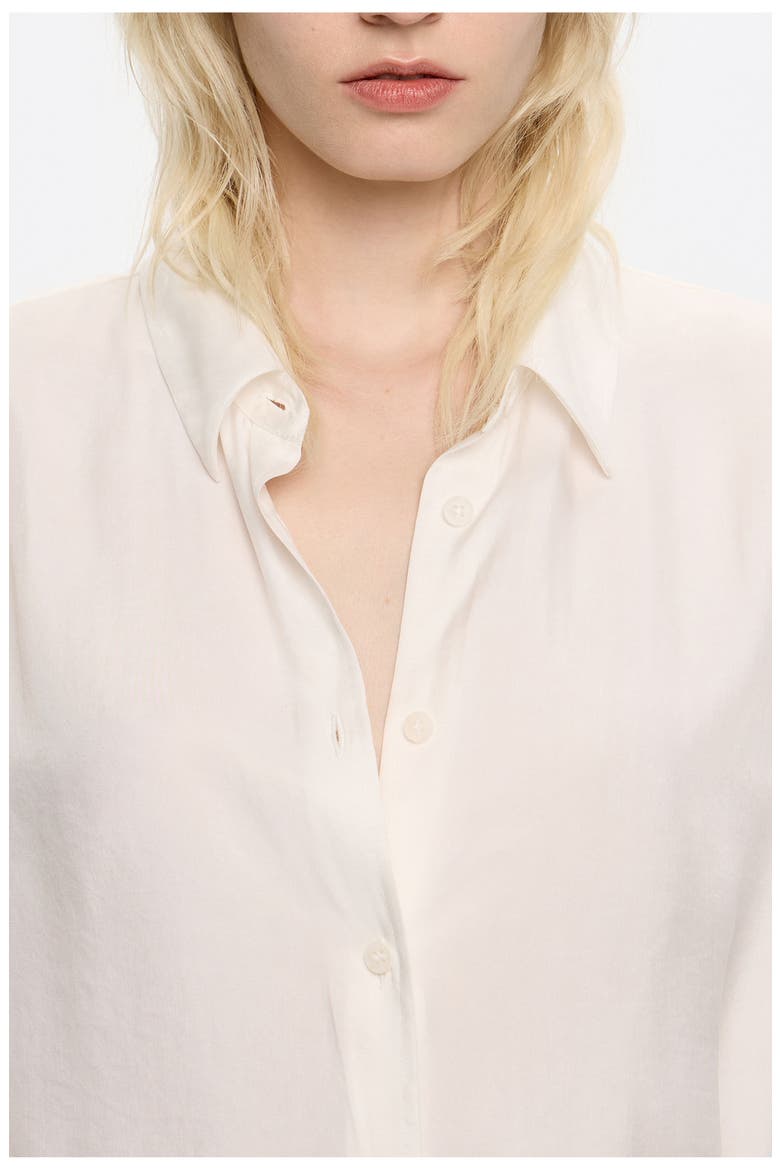 Fluid Cape Shirt, Alternate, color, IVORY