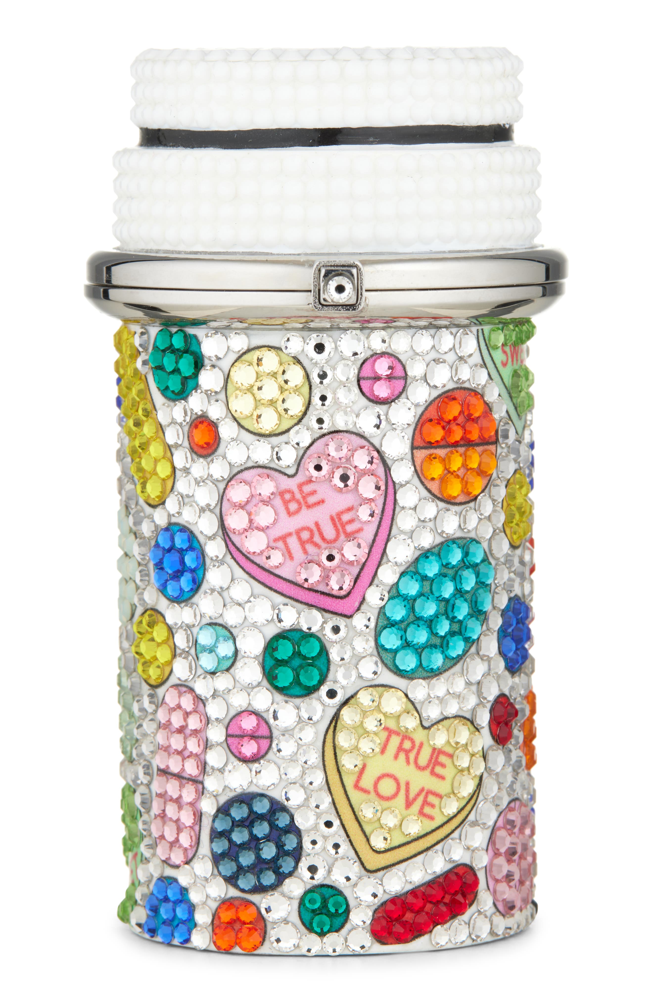 JUDITH LEIBER COUTURE Heart Pills Crystal Pillbox, Main, color, 