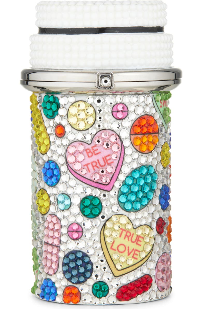 JUDITH LEIBER COUTURE Heart Pills Crystal Pillbox, Main, color,