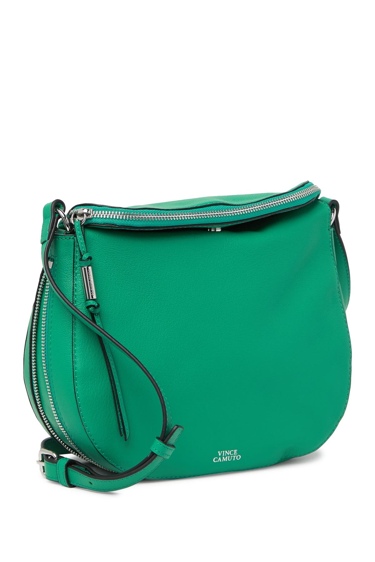 Kenzy Large Leather Crossbody Bag, Alternate, color, SPRING GREEN