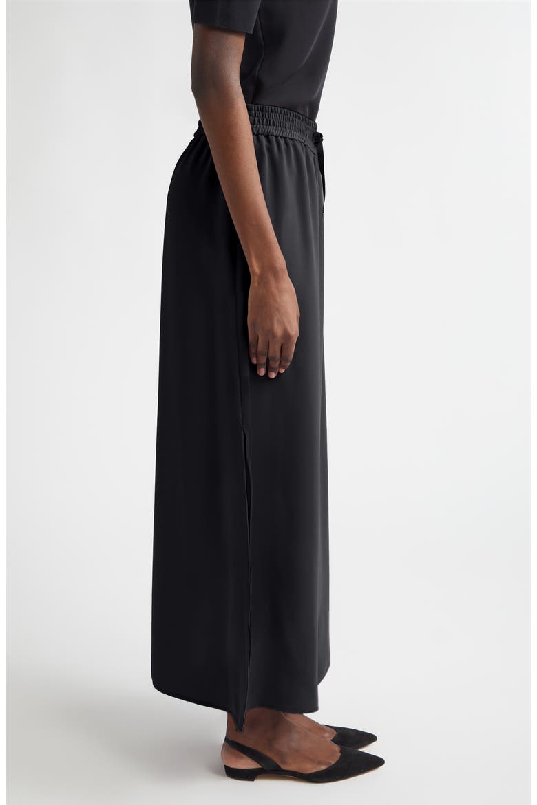 Cady Drawstring Maxi Skirt, Alternate, color, 9300 BLACK