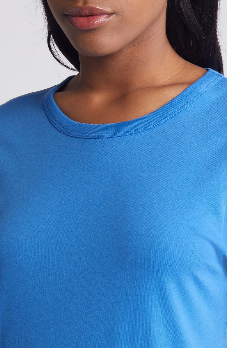 Nation LTD Eileen Organic Cotton Maxi T-Shirt Dress, Alternate, color, Palace Blue