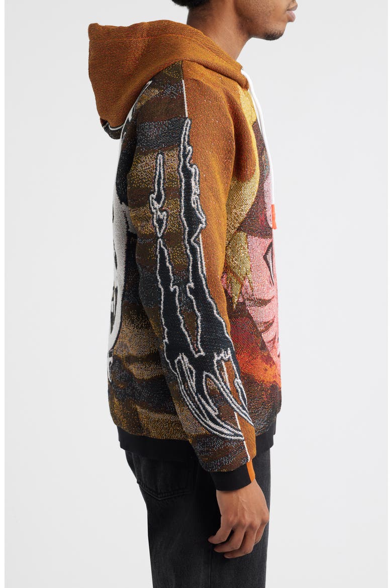 Kid Naruto Kyubi Hoodie, Alternate, color, BROWN