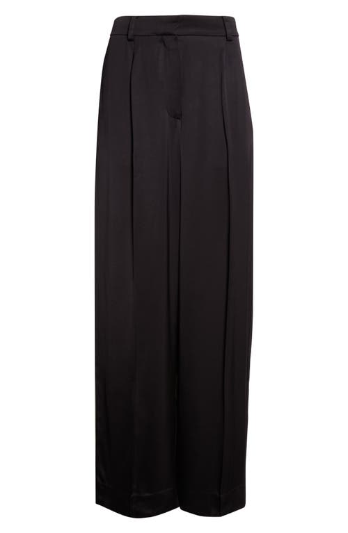 Totême Toteme Pleated Fluid Pants In Black