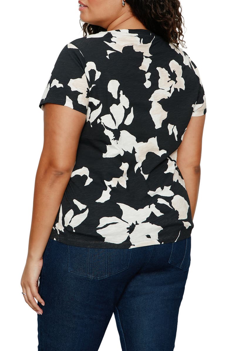 Sanctuary The Perfect T-Shirt, Alternate, color, Black Petal Whisper