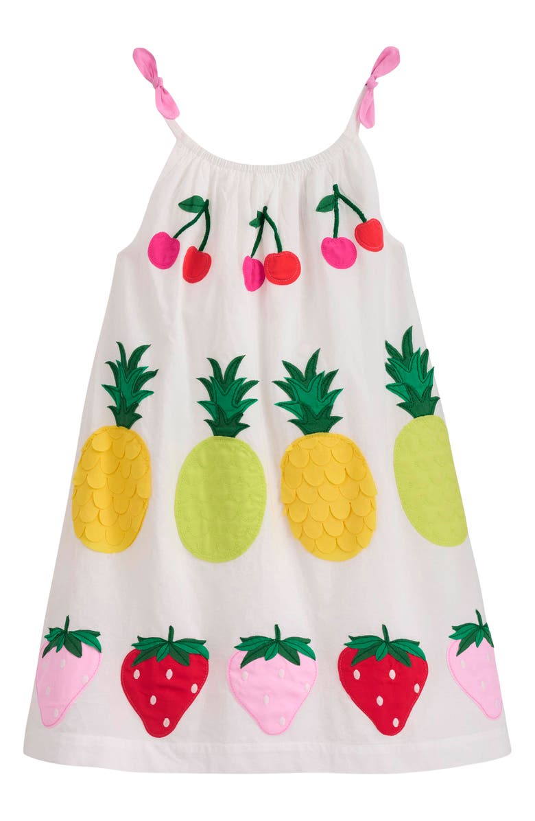 Mini Boden Kids' Strappy Appliqué Dress, Main, color,