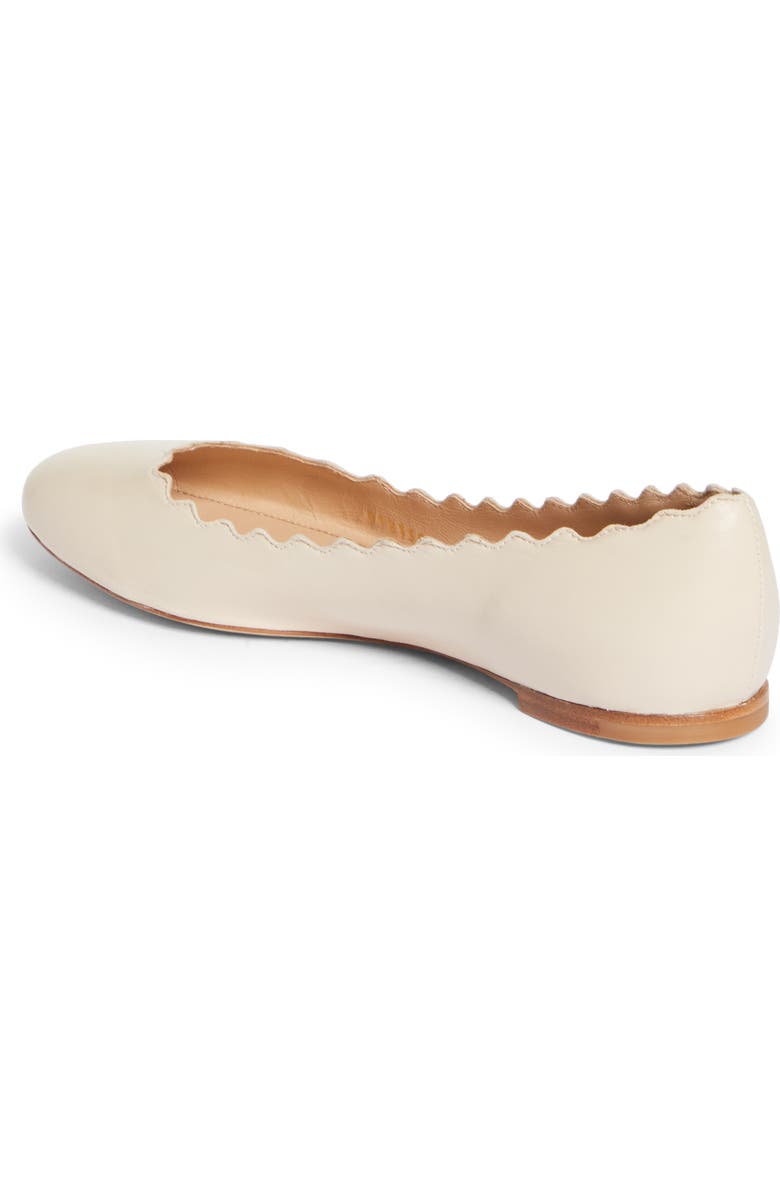 Chloé Lauren Scalloped Ballet Flat, Alternate, color,