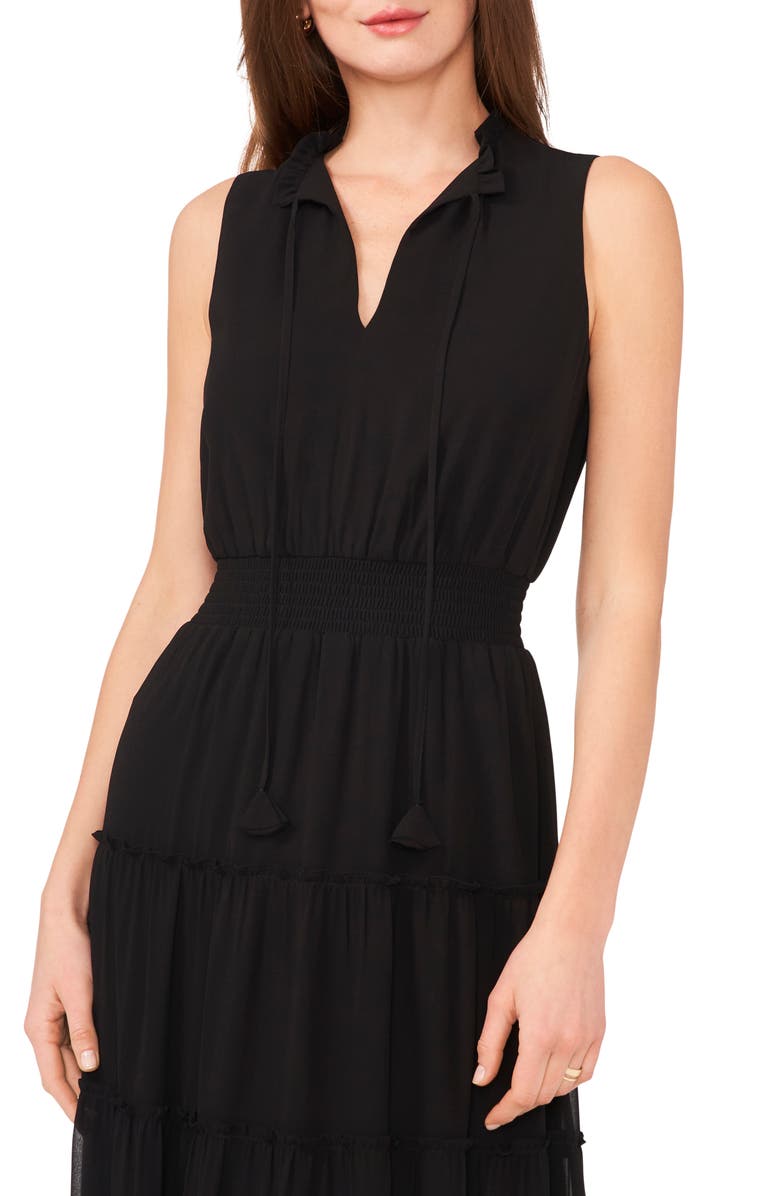 Halogen<sup>®</sup> Floral Tiered Smocked Waist Maxi Dress, Alternate, color, 