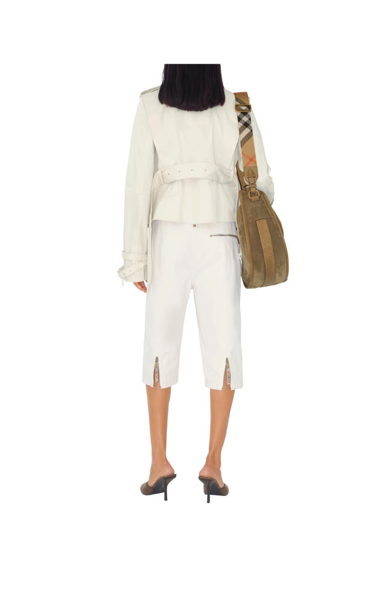 Burberry Cotton Capri Trousers, Alternate, color, 