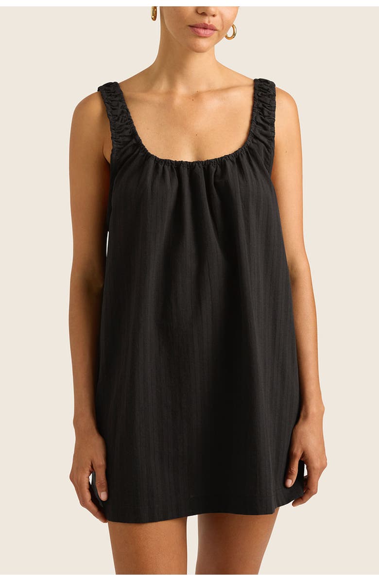 HOPE AND MAY Nia Cotton Linen Mini Dress, Alternate, color,