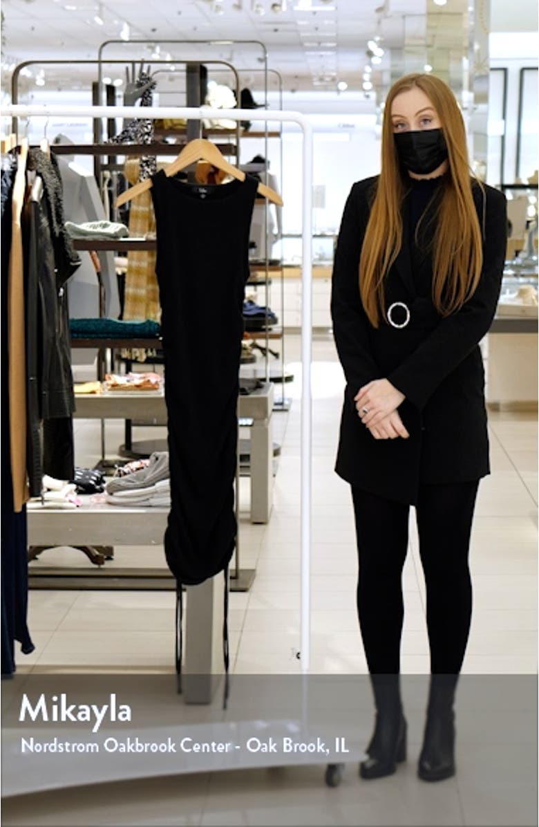 Over and Over Drawstring Ruched Rib Dress, sales video thumbnail