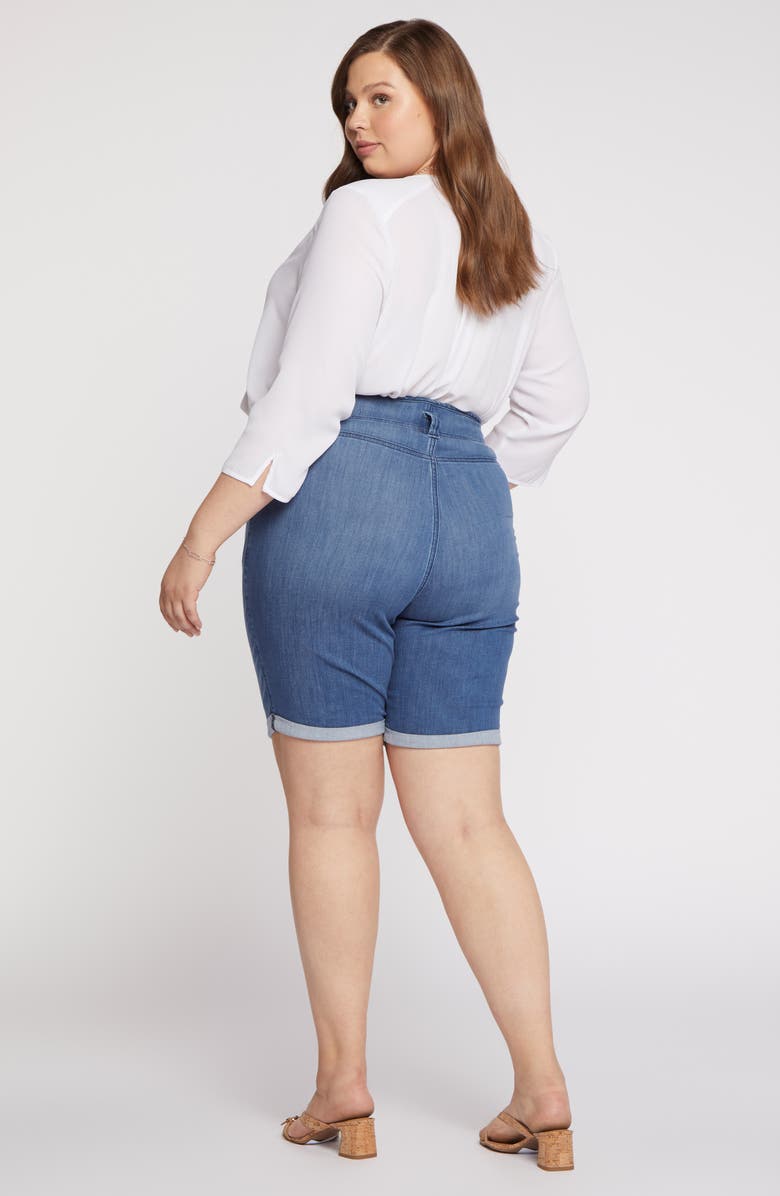 NYDJ Ella Roll Cuff High Waist Denim Shorts, Alternate, color,