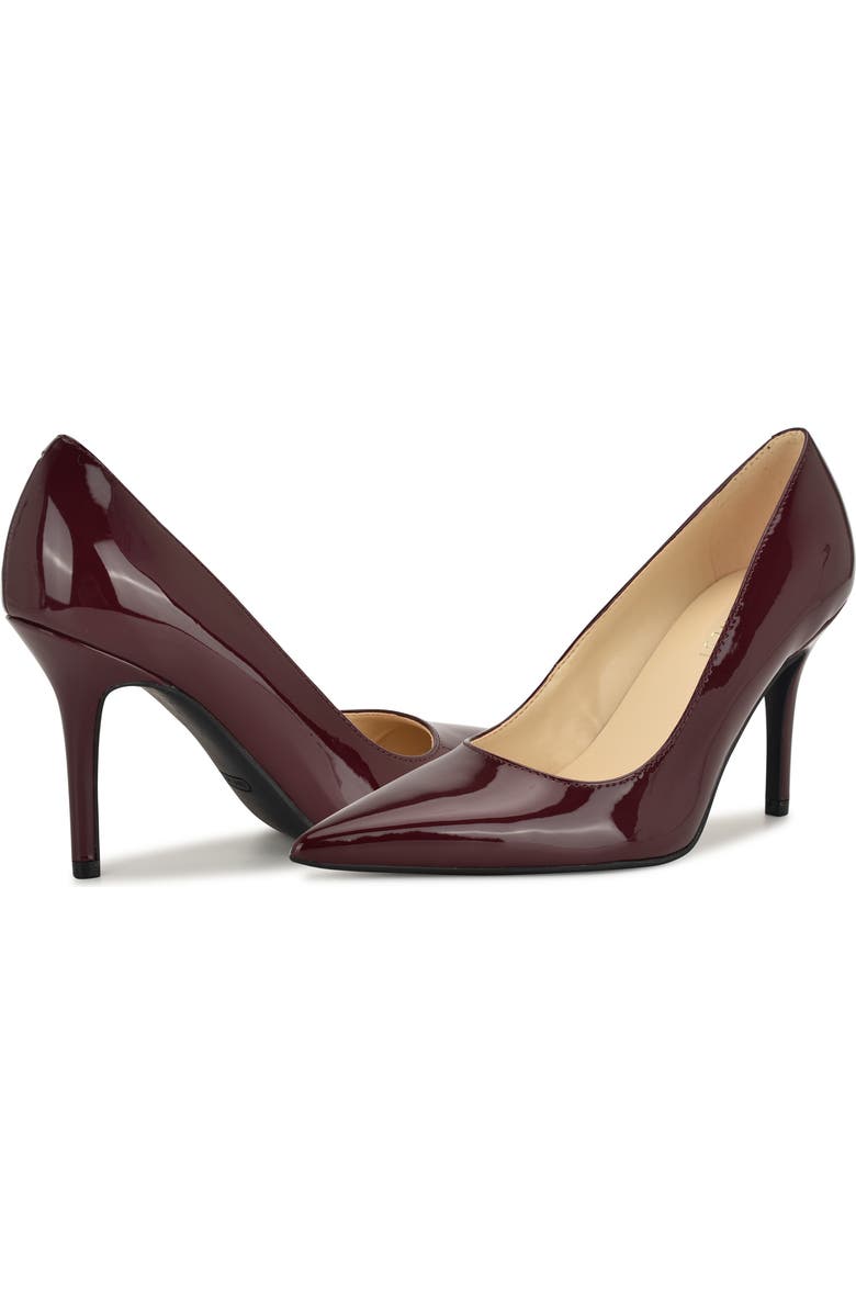 Nine West Gines Pointed Toe Pump, Alternate, color, Dark Red