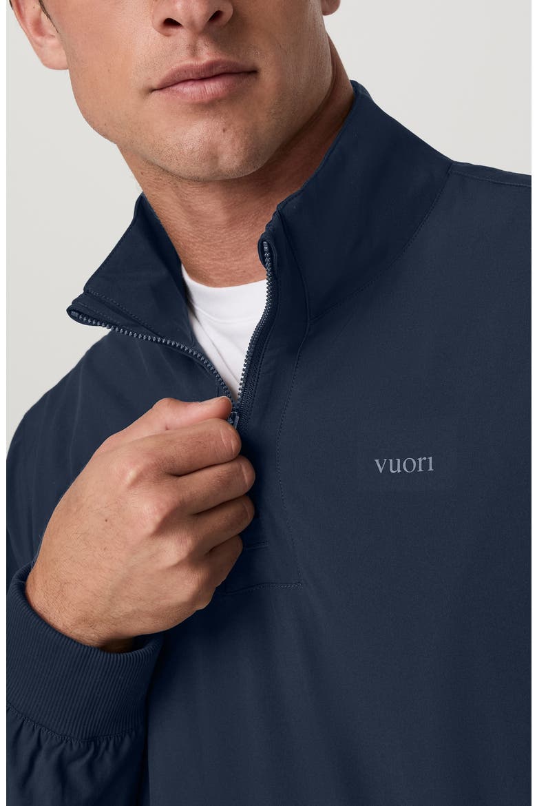 Venture Quarter Zip Performance Jacket, Alternate, color, INK LINEN TEXTURE