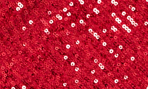 Tahari Asl Sequin Cowl Neck Camisole In Red