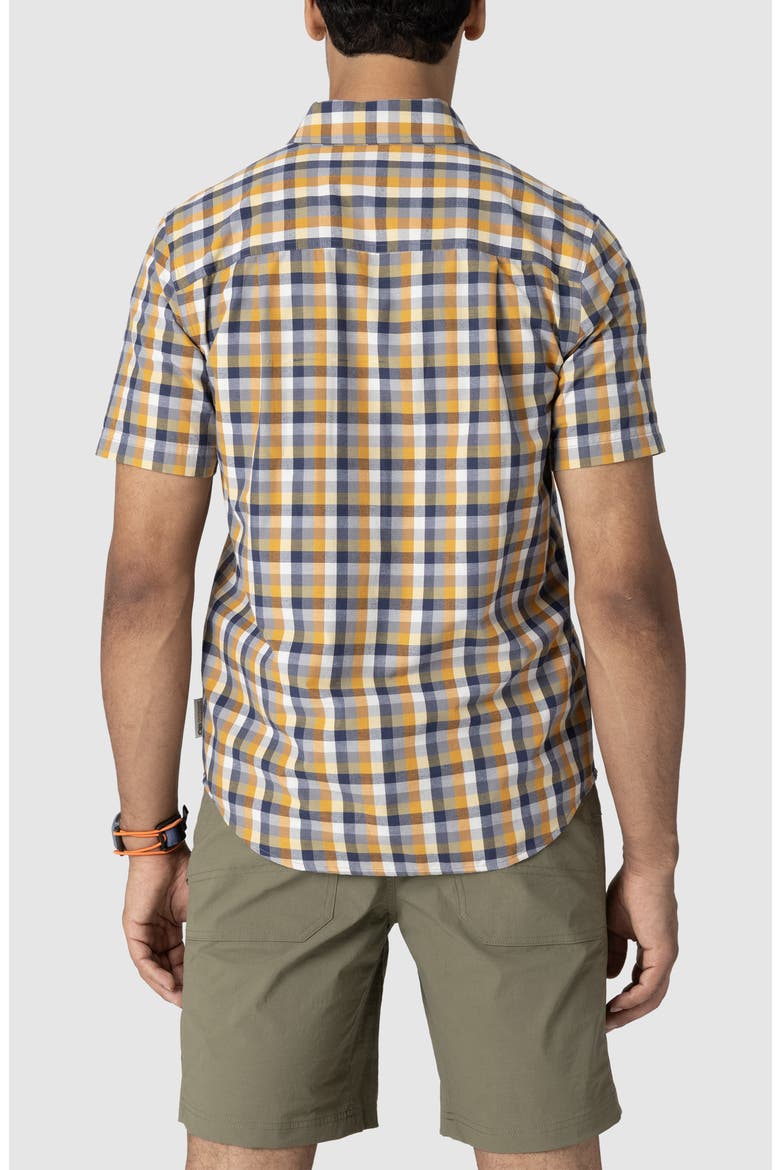 Rooftop Short Sleeve Button-Down Shirt, Alternate, color, SEDONA PLAID
