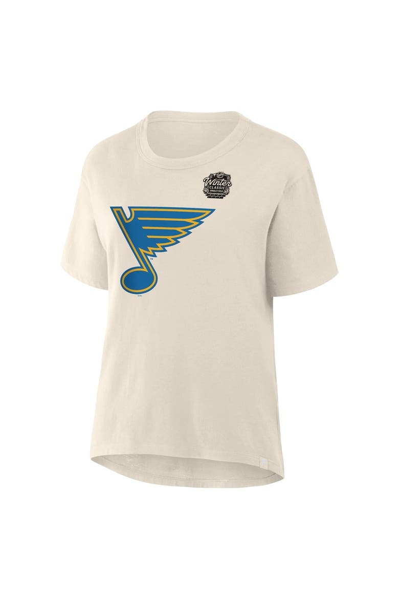 Women's Fanatics Cream St. Louis Blues 2025 Winter Classic Primary Logo T-Shirt, Alternate, color, Cream