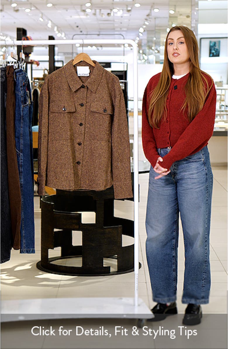 Charlie Recycled Wool Blend Shirt Jacket, sales video thumbnail